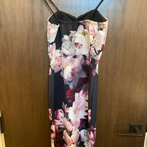 Flower spandex dress